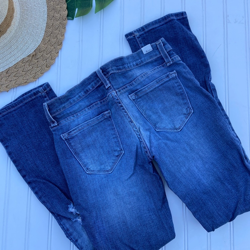 Kancan Estiole Boho Patchwork Distressed Skinny J… - image 6